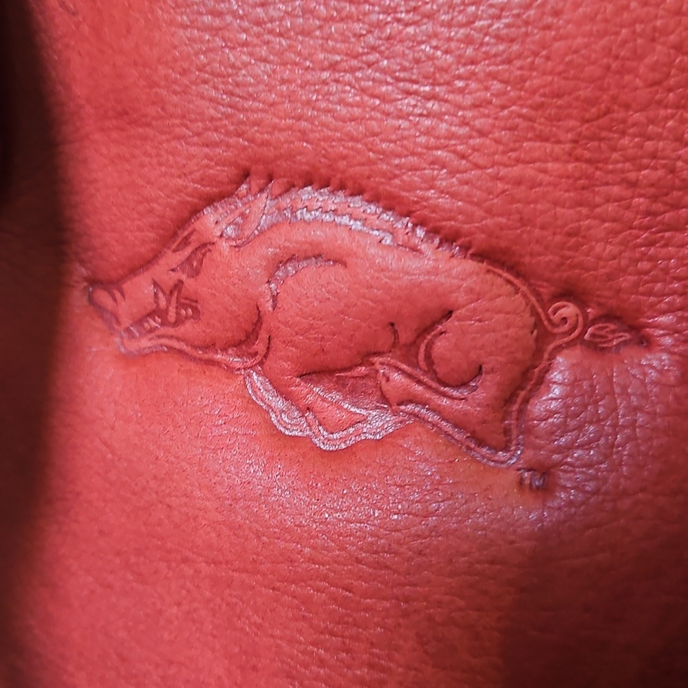 Red Canyon Outback Leather Brief Arkansas Razorbacks - Picture 3 of 16